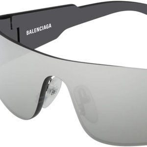 New Balenciaga BB0041S Silver One Size